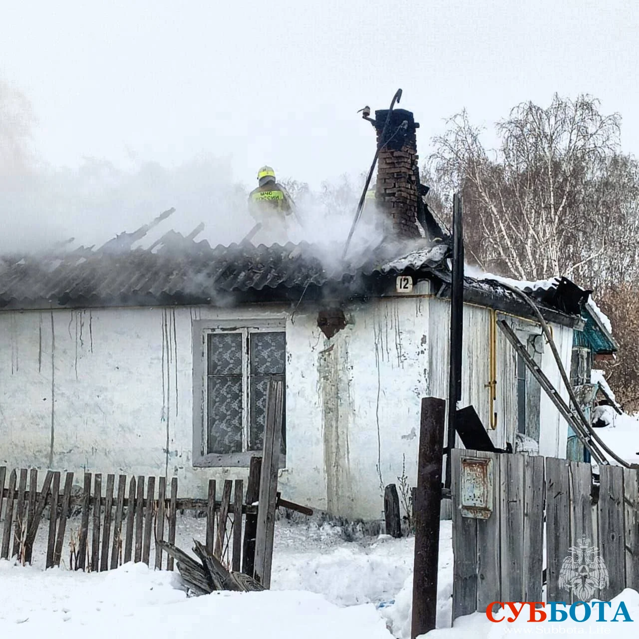 В Омской области на пожаре погиб шестилетний мальчик